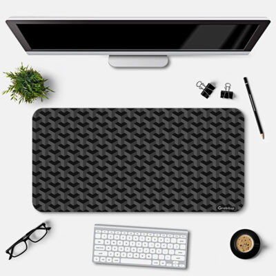 Black Carbon Desk Mat