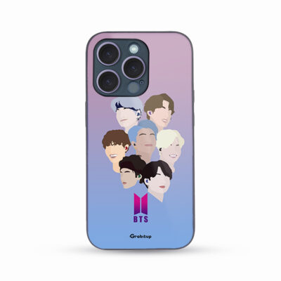 BTS Glass Case Back Cover For All Mobile Models