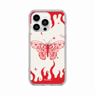 Butterfly Flame Clear Silicone Case