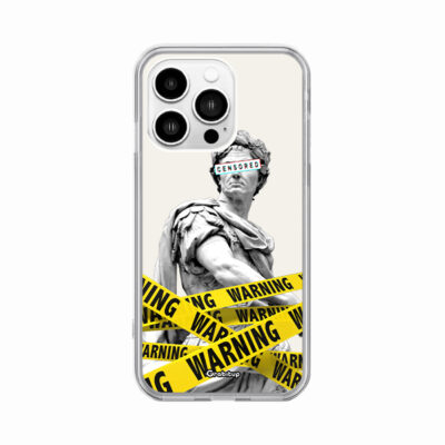 Censored Renaissance Statue Clear Silicone Case