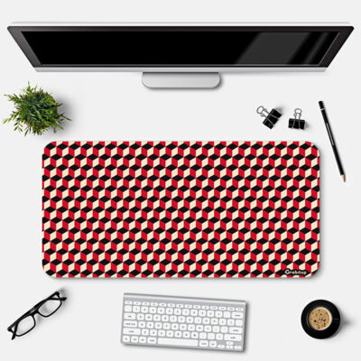 Cubic Pattern Desk Mat