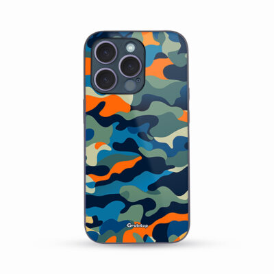 Dark Forest Camo Glass Case Back Cover For All Mobile Models