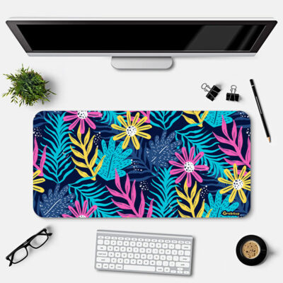 Floral Pattern Desk Mat