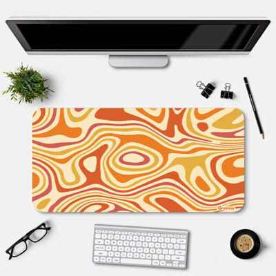 Groovy Wave Desk Mat