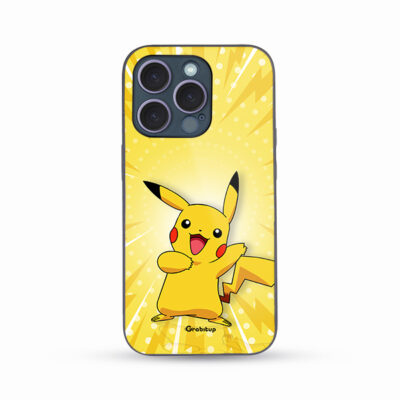 Pikachu Glass Case Back Cover For All Mobile Models