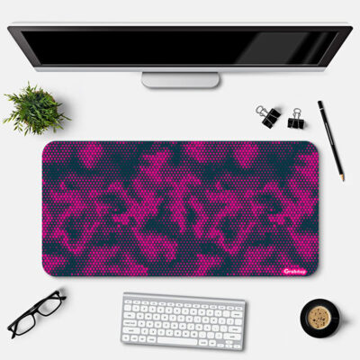 Pink Camouflage Desk Mat