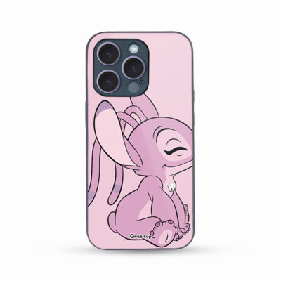 Rabbit Love Him Glass Case Back Cover For All Mobile Models