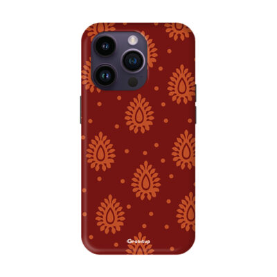 Ethnic Floral Design Red Saree Hard Cases For All Mobile Models