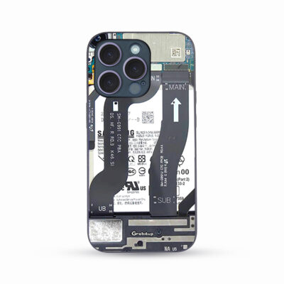 Samsung Circuit Glass Case Back Cover For All Mobile Models