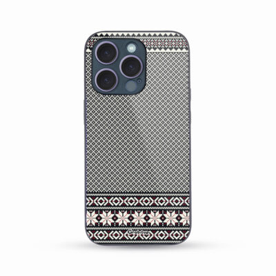 Traditional Moroccan Design Saree Glass Case Back Cover For All Mobile Models