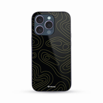 Topography Pattern Glass Case Back Cover For All Mobile Models