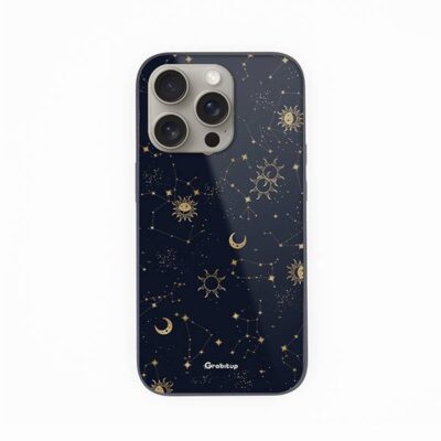 Zodiac Pattern Glass Cases For All Mobile Models