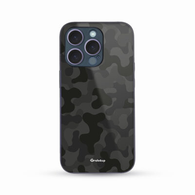 Black Camo Glass Case For All Mobile Models