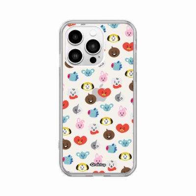 Cute Emojies Clear Silicone Case