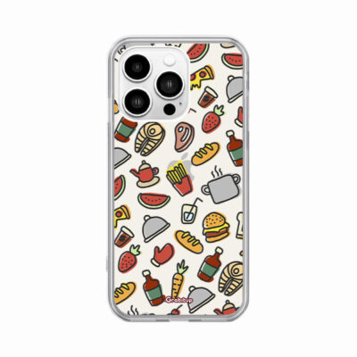 Food Pattern Clear Silicone Case