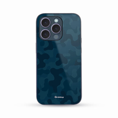 Midnight Camo Glass Case Back Cover For All Mobile Models