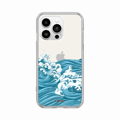 Sea Waves Clear Silicone Cases