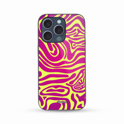 Neon Swirl Psychedelic Glass Case Back Cover For All Mobile Models