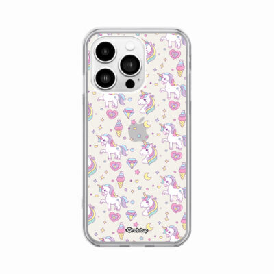 Unicorn Pattern Clear Silicone Cases