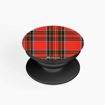 Plaid Red Classic Pattern Flat Pop Holders