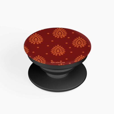 Red Polka Floral Pattern Flat Pop Holders