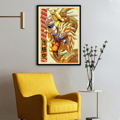 Goku Fight Mode Art Poster