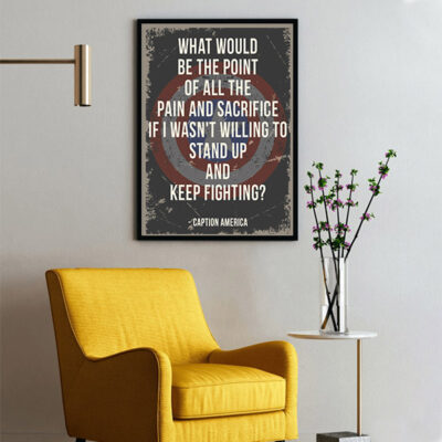 Keep Fighting Art Poster