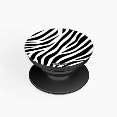 Zebra Pattern Flat Pop Holders