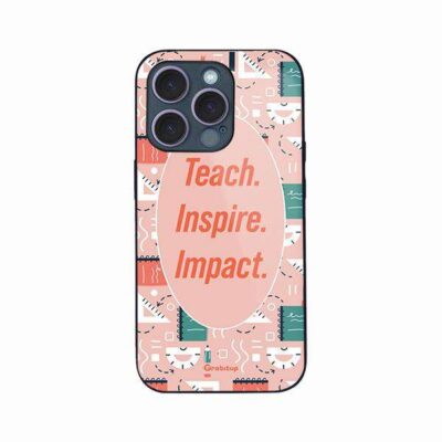 Teacher Glass Case Back Cover For All Mobile Models