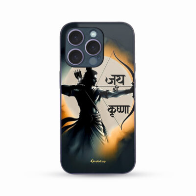 Jai Shree Ram Glass Case Back Cover For All Mobile Models